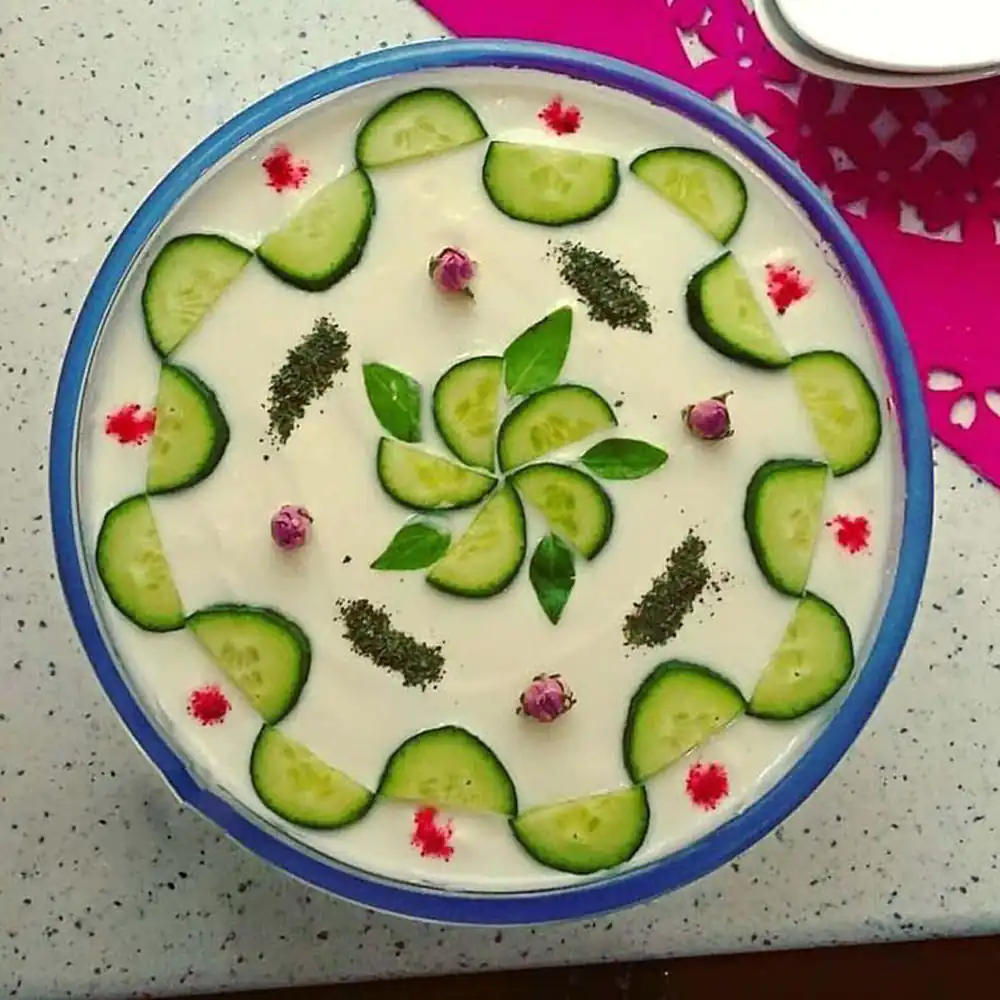 تزیین ماست برای مهمانی