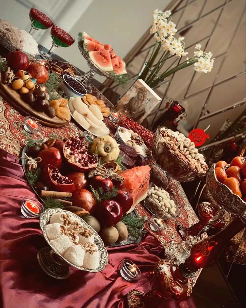 تزیین شب یلدا عروس شیک