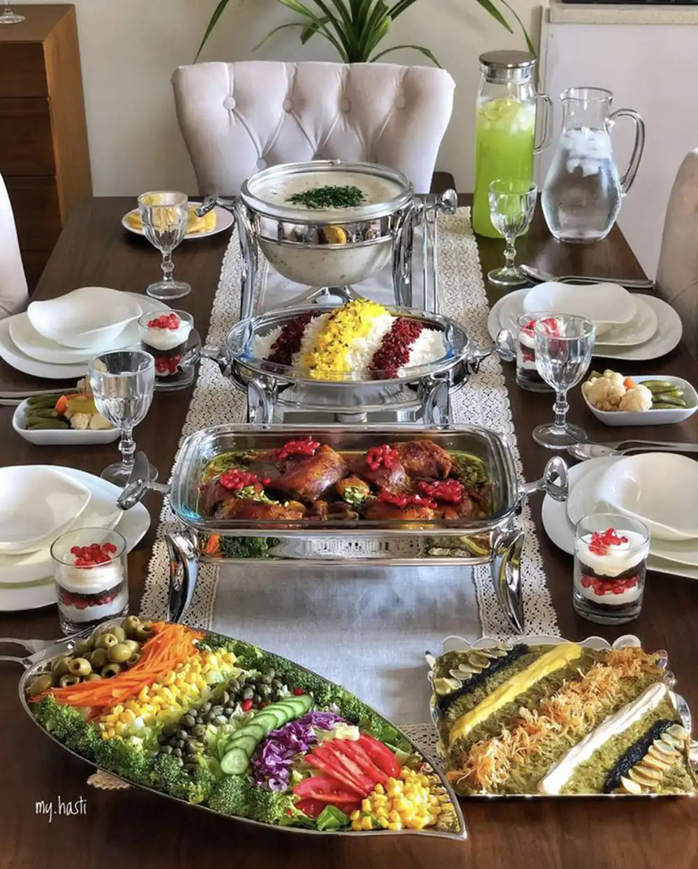 پذیرایی از مهمان برای شام