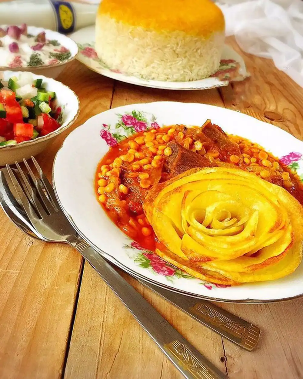 تزیین انواع غذا