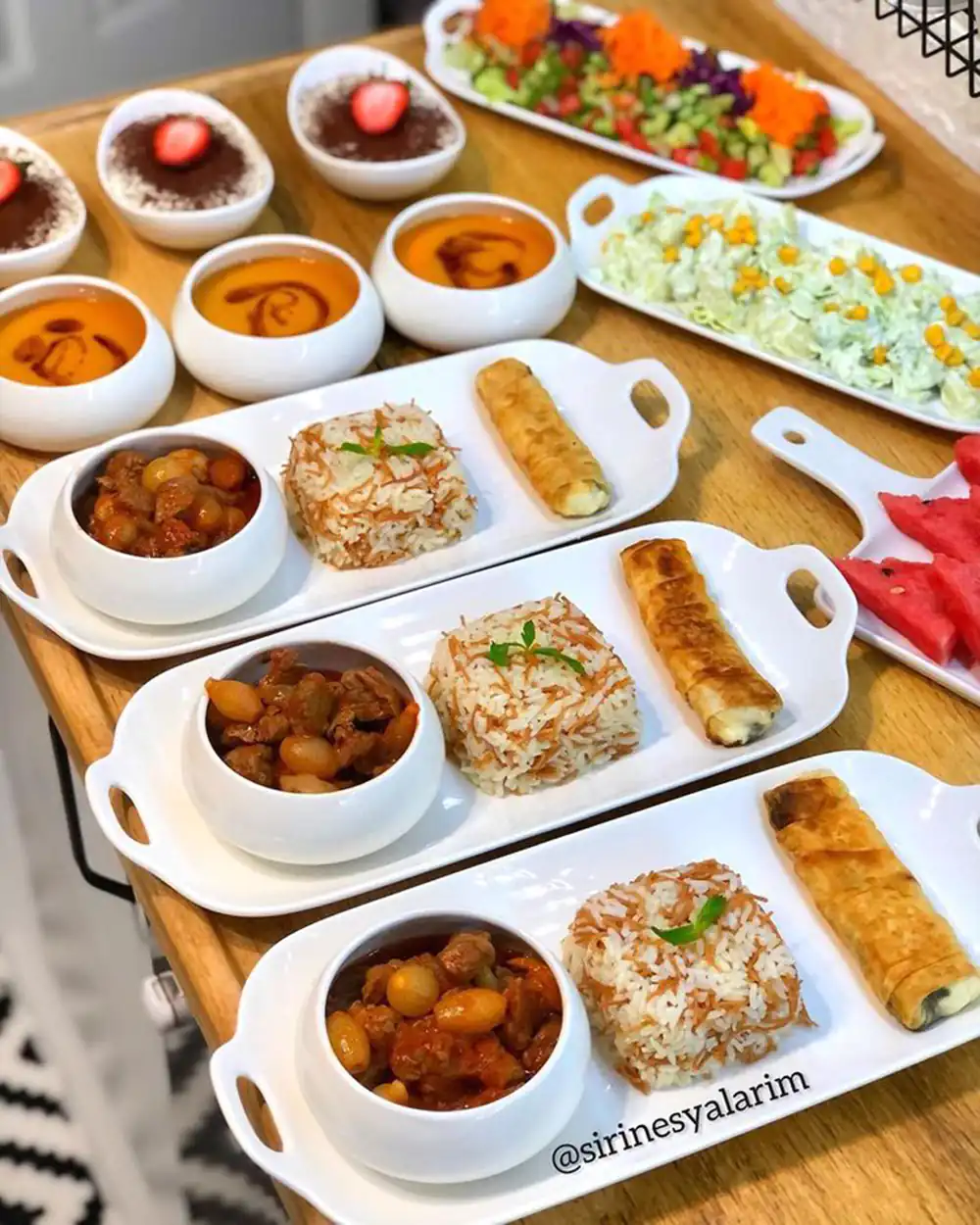 تزیین بشقاب غذا