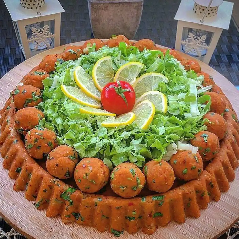 تزیین بشقاب غذا با سبزیجات