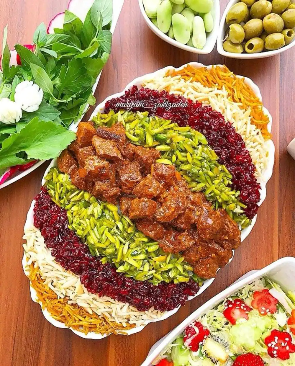 تزیین غذای ایرانی