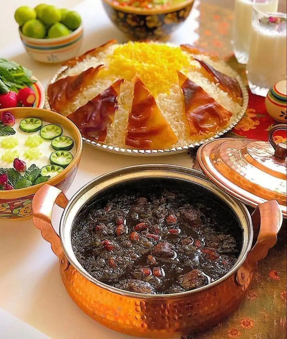 تزیین غذای ایرانی