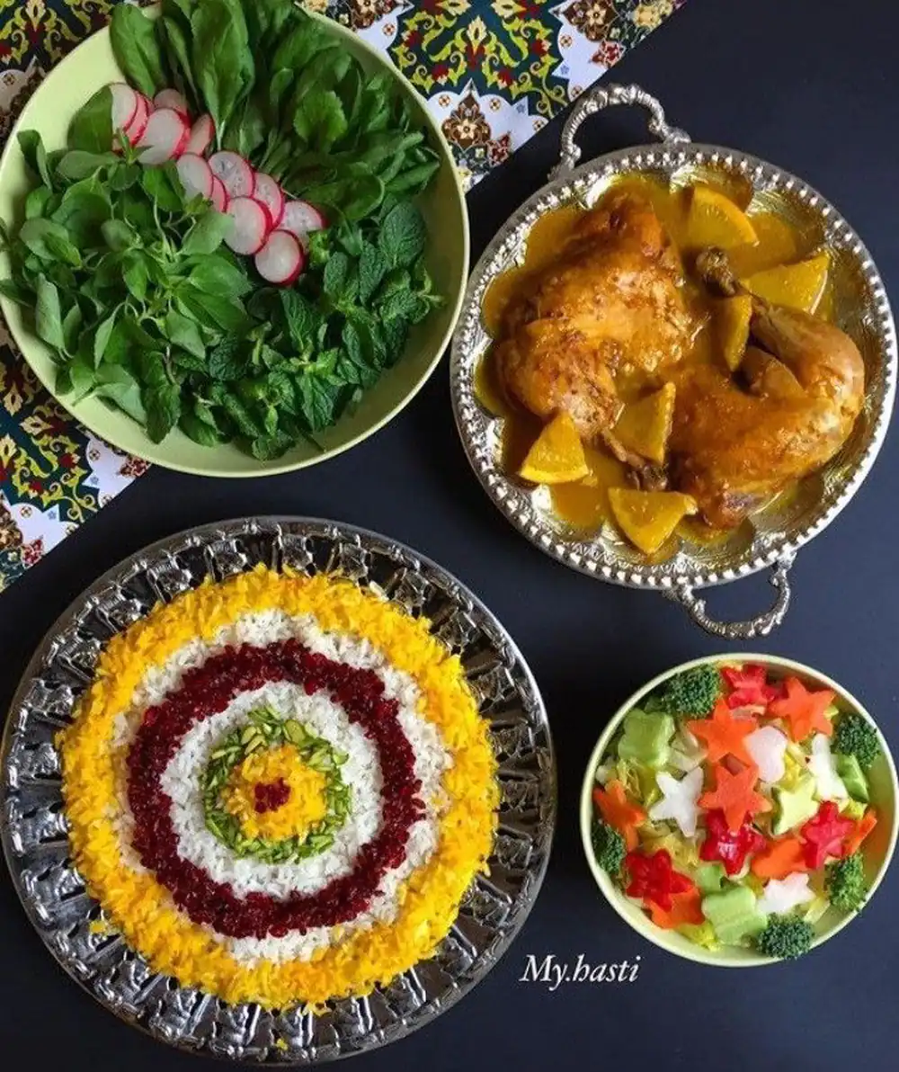 تزیین غذای ایرانی