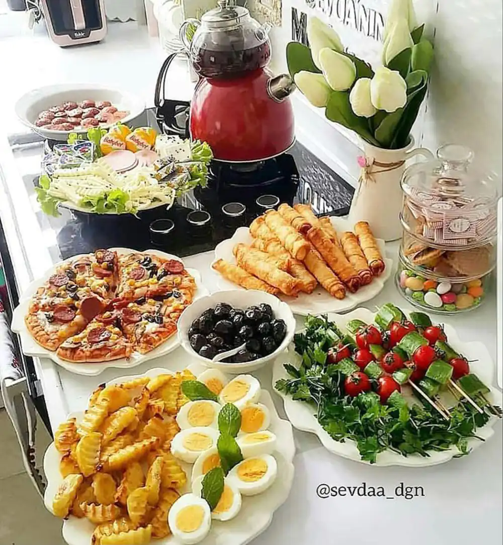تزیین صبحانه سلامت شیک