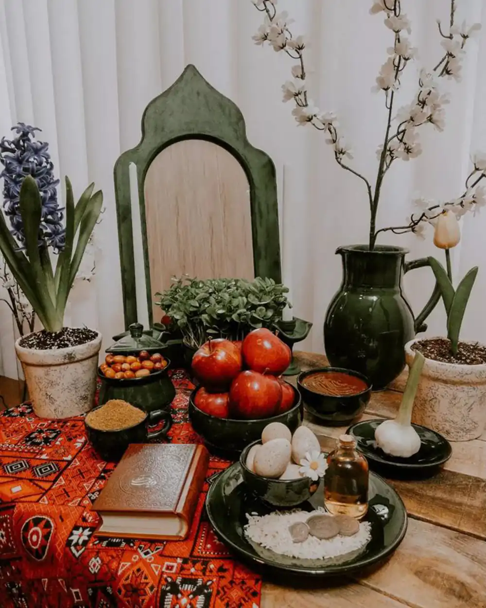 مدل هفت سین با آینه