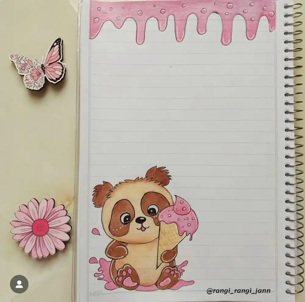 نقاشی برای دفتر املا
