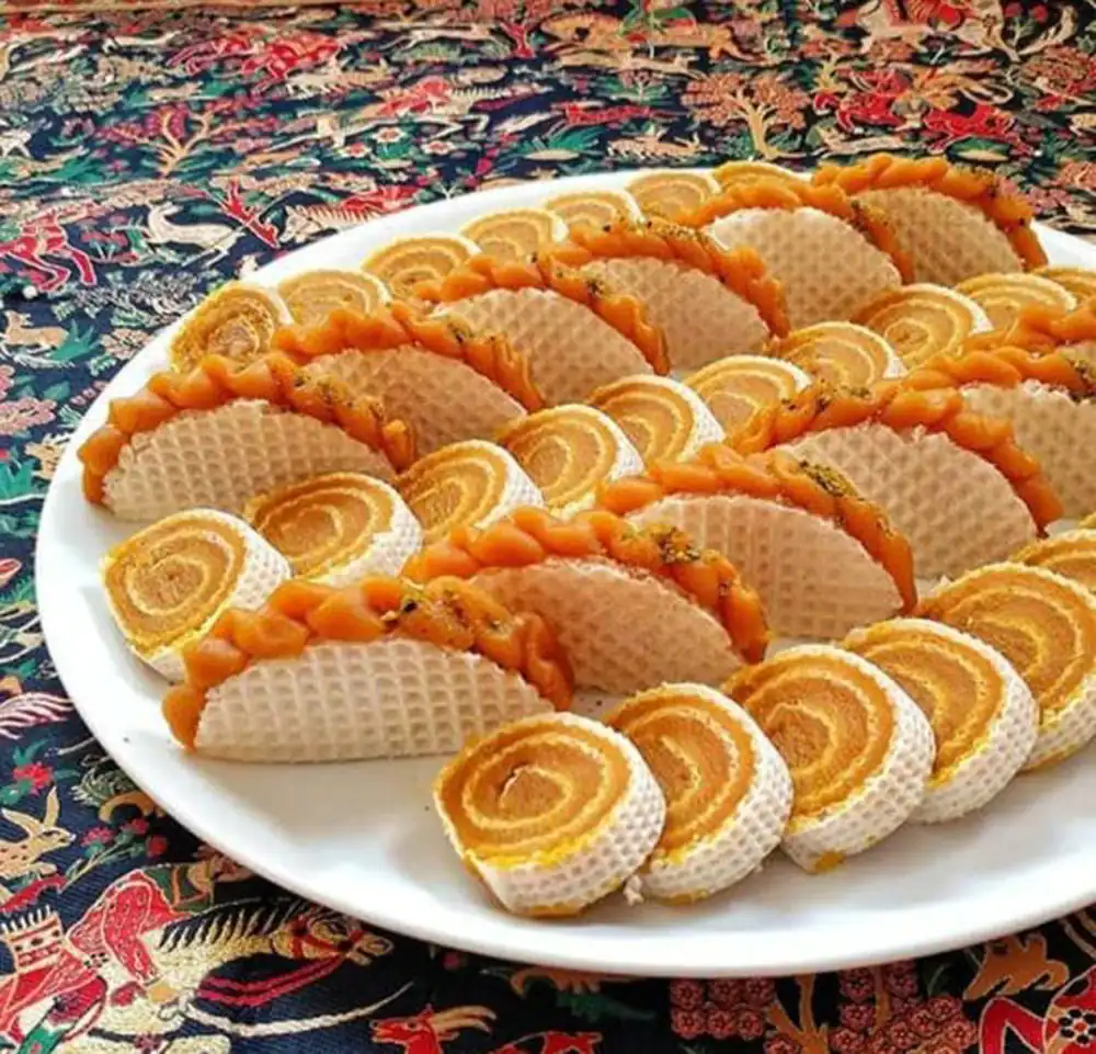 تزیین حلوا مجلسی لقمه ای