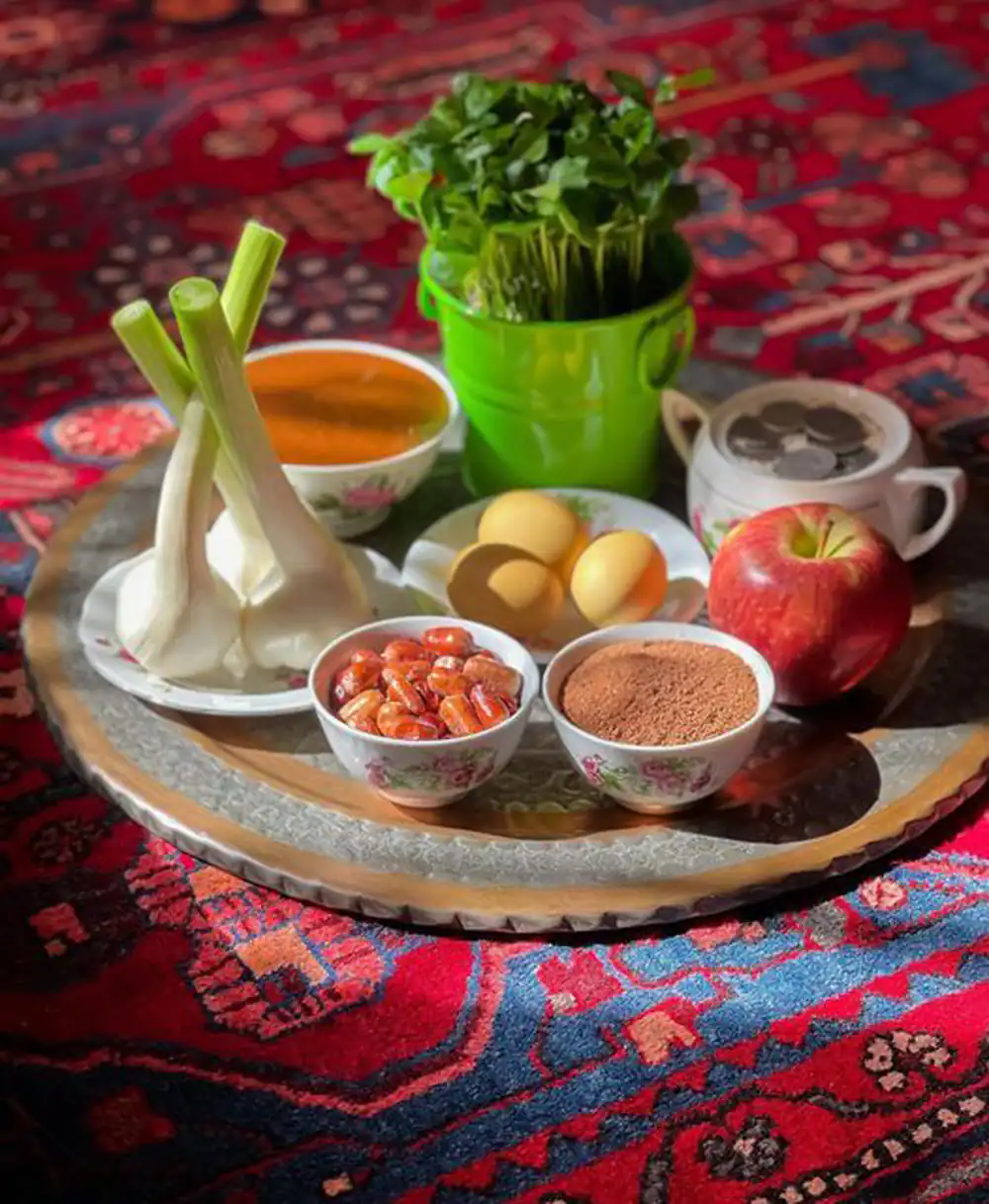 سفره هفت سین ساده و کم خرج