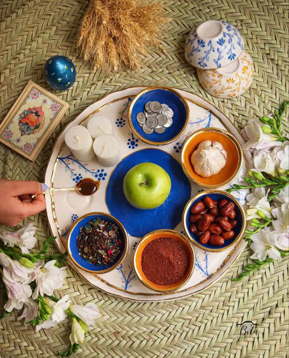 سفره هفت سین ساده و کم خرج