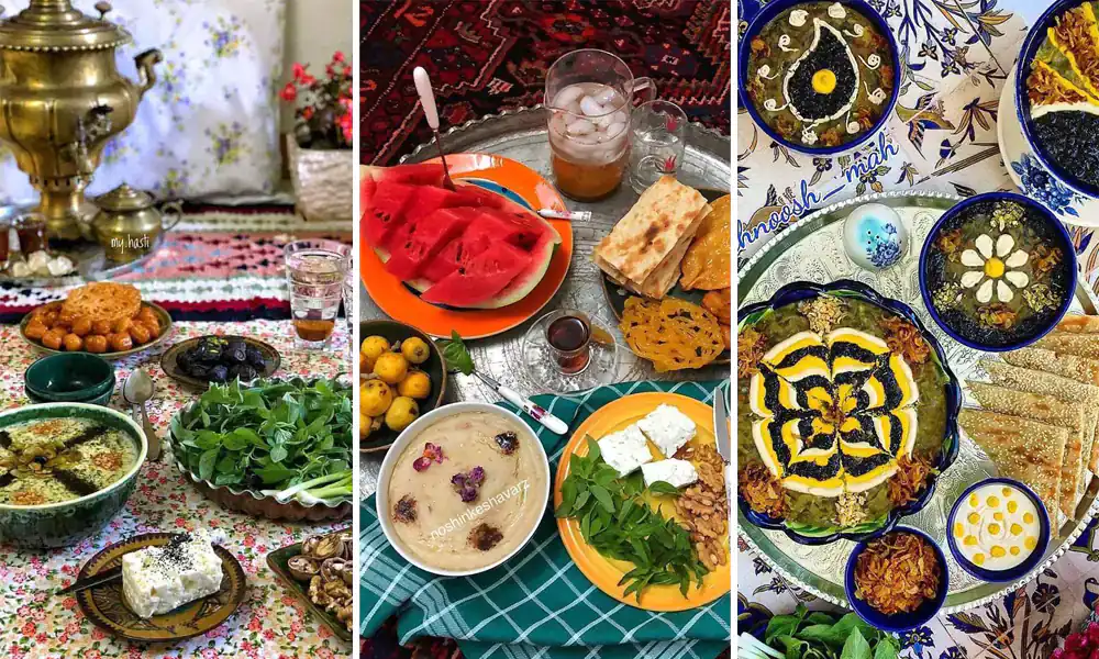 سفره افطاری ایرانی