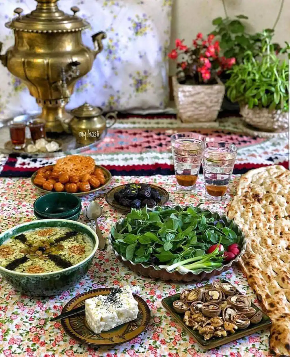 سفره افطاری ایرانی