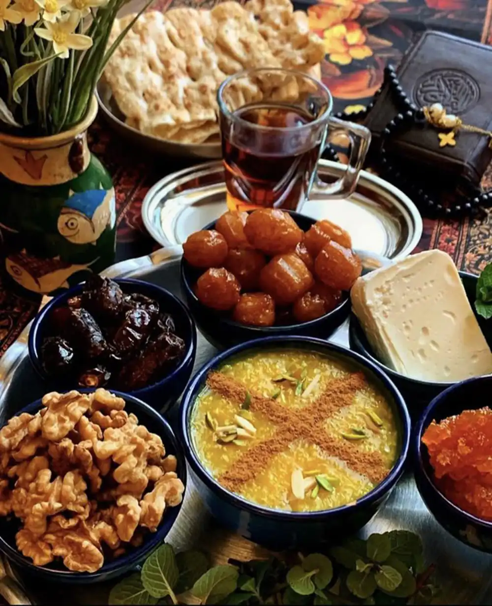 سفره افطاری ساده