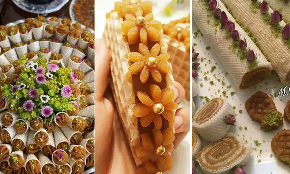 تزیین حلوا برای سفره افطاری