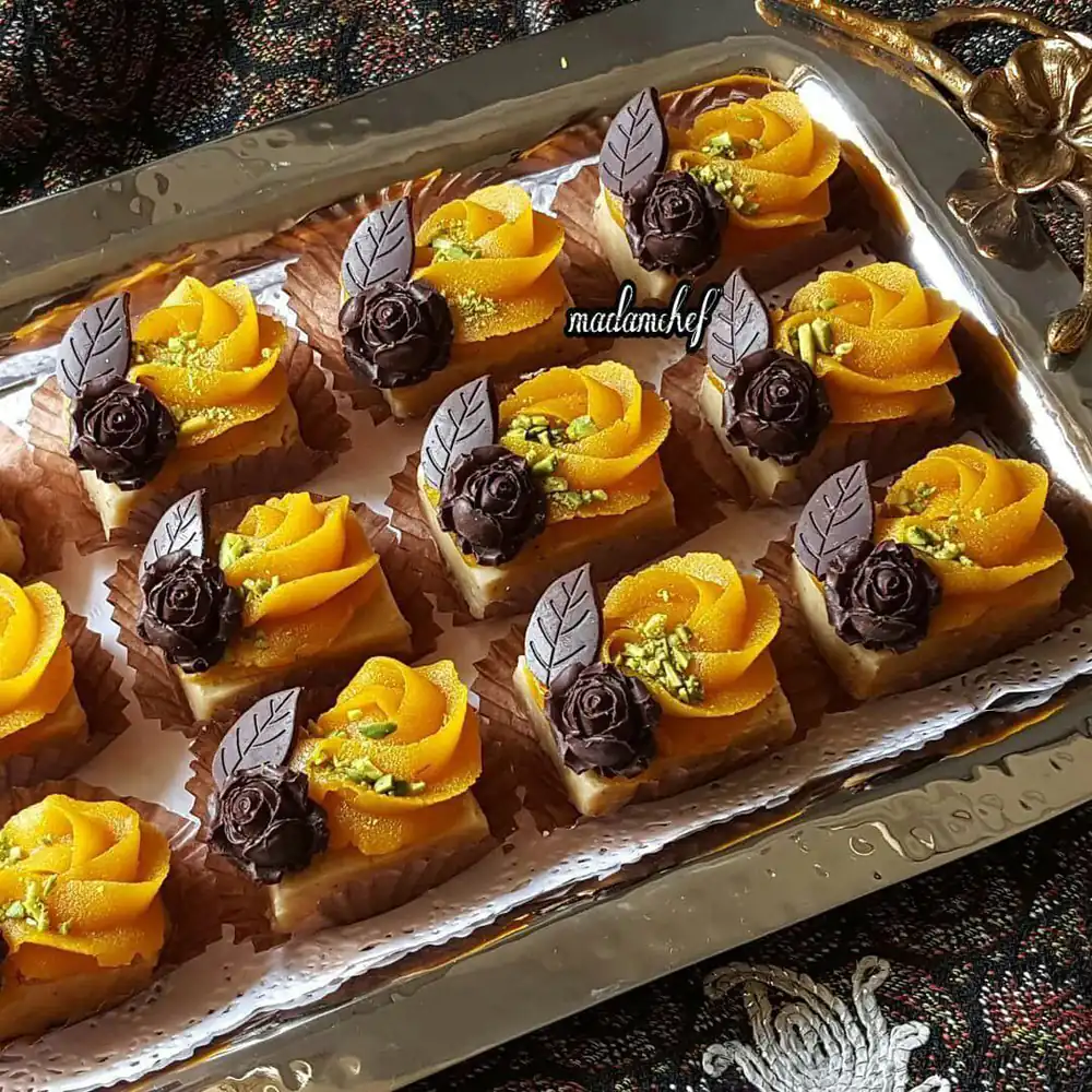 تزیین حلوا برای سفره افطاری