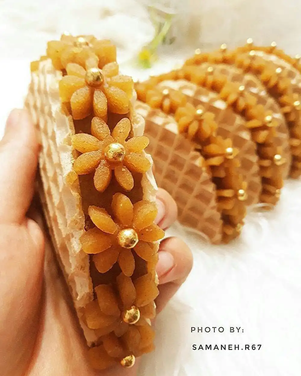 تزیین حلوا برای سفره افطاری