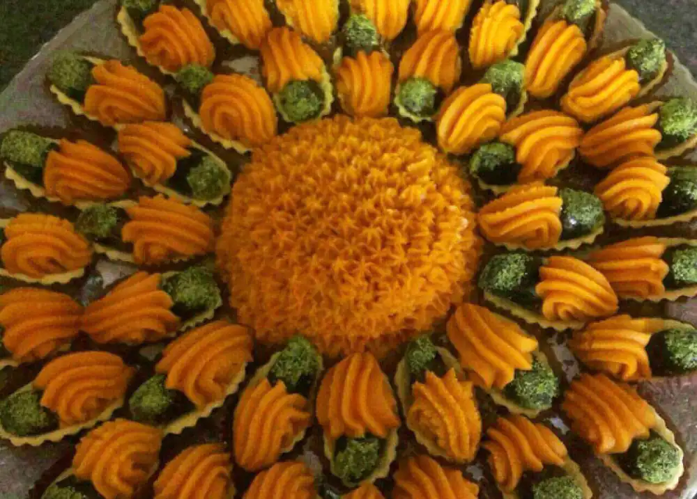 تزیین حلوا برای سفره افطاری