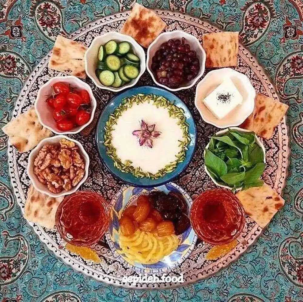 تزیین سفره افطار برای مهمان