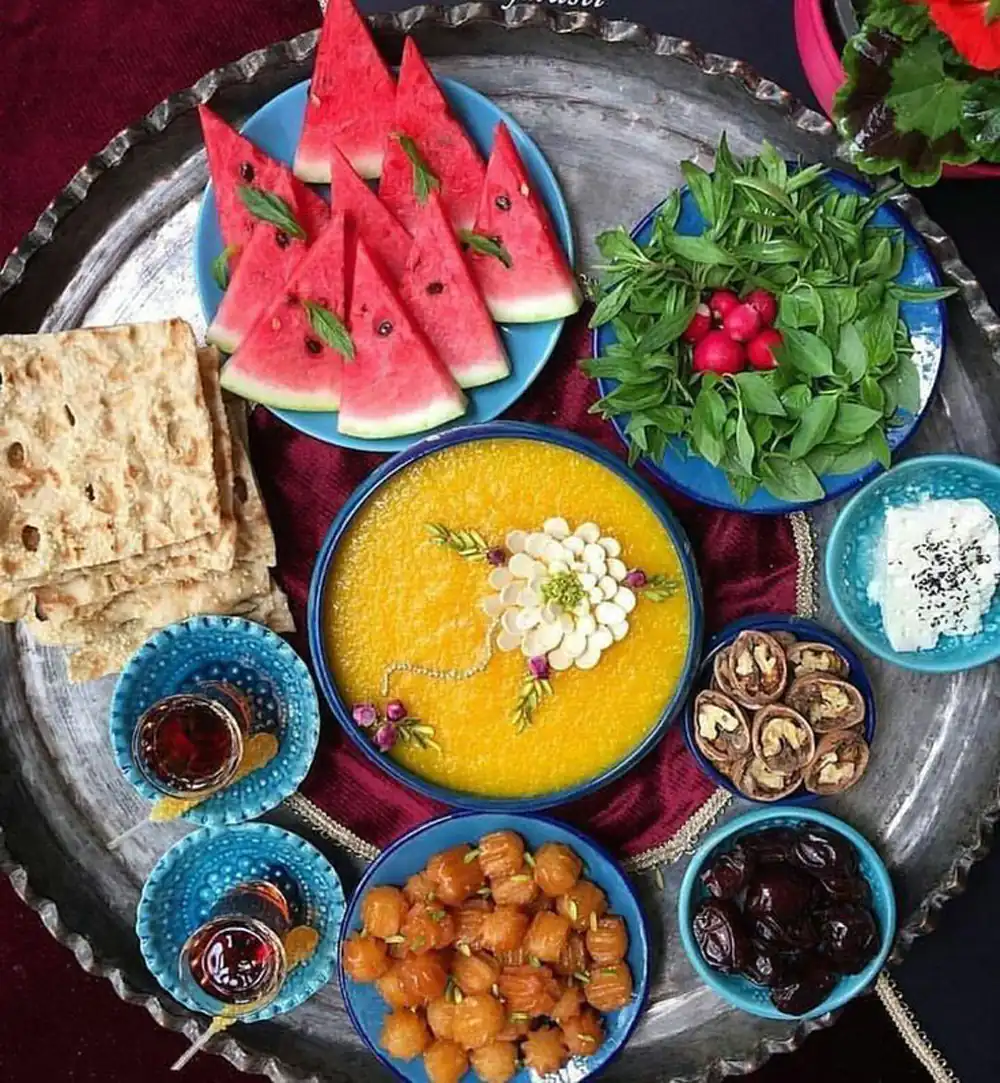 تزیین سفره افطار برای مهمان