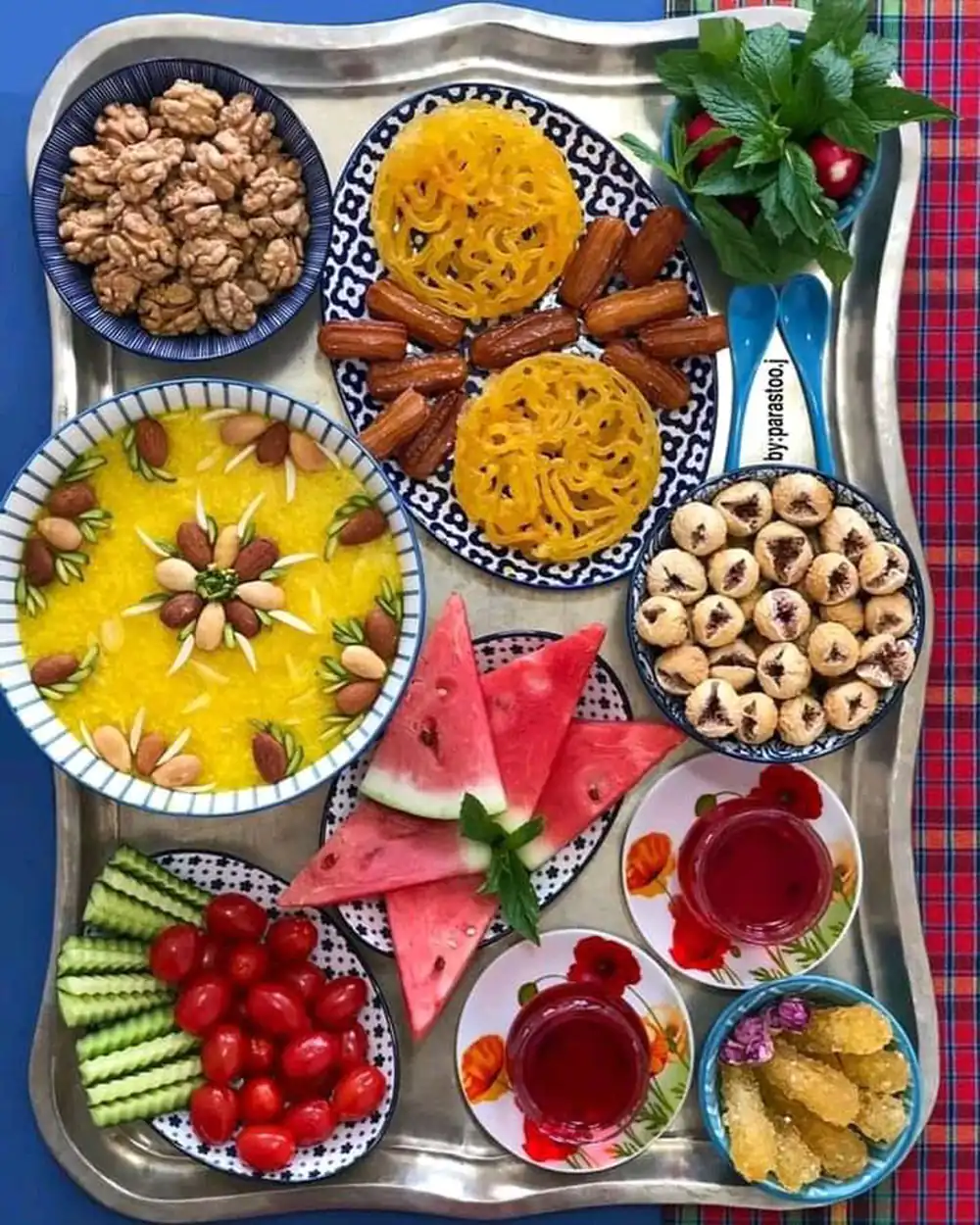 تزیین سفره افطار برای مهمان
