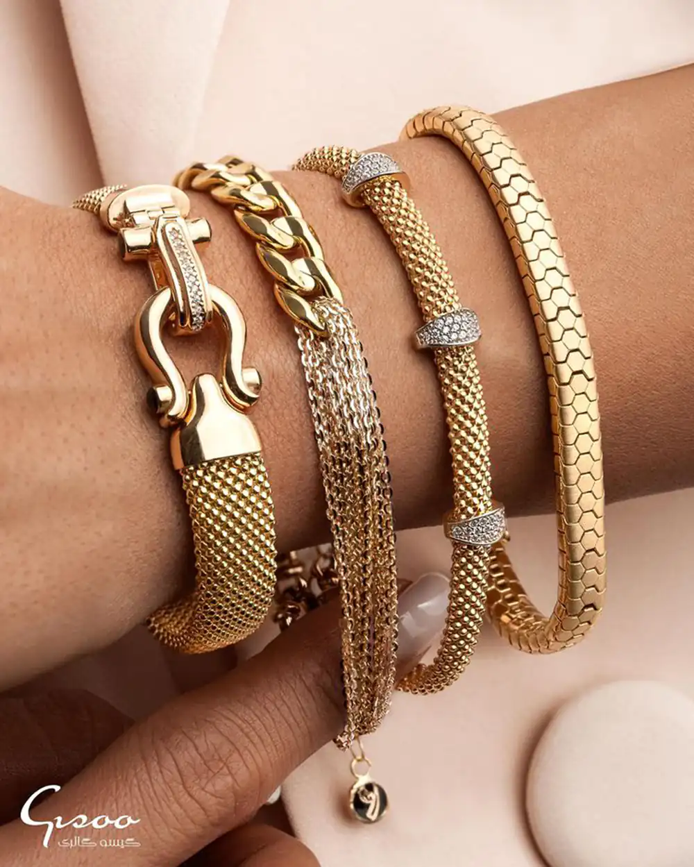 مدل دستبند طلای قفلی