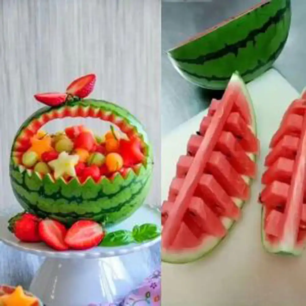 تزیین هندوانه ساده