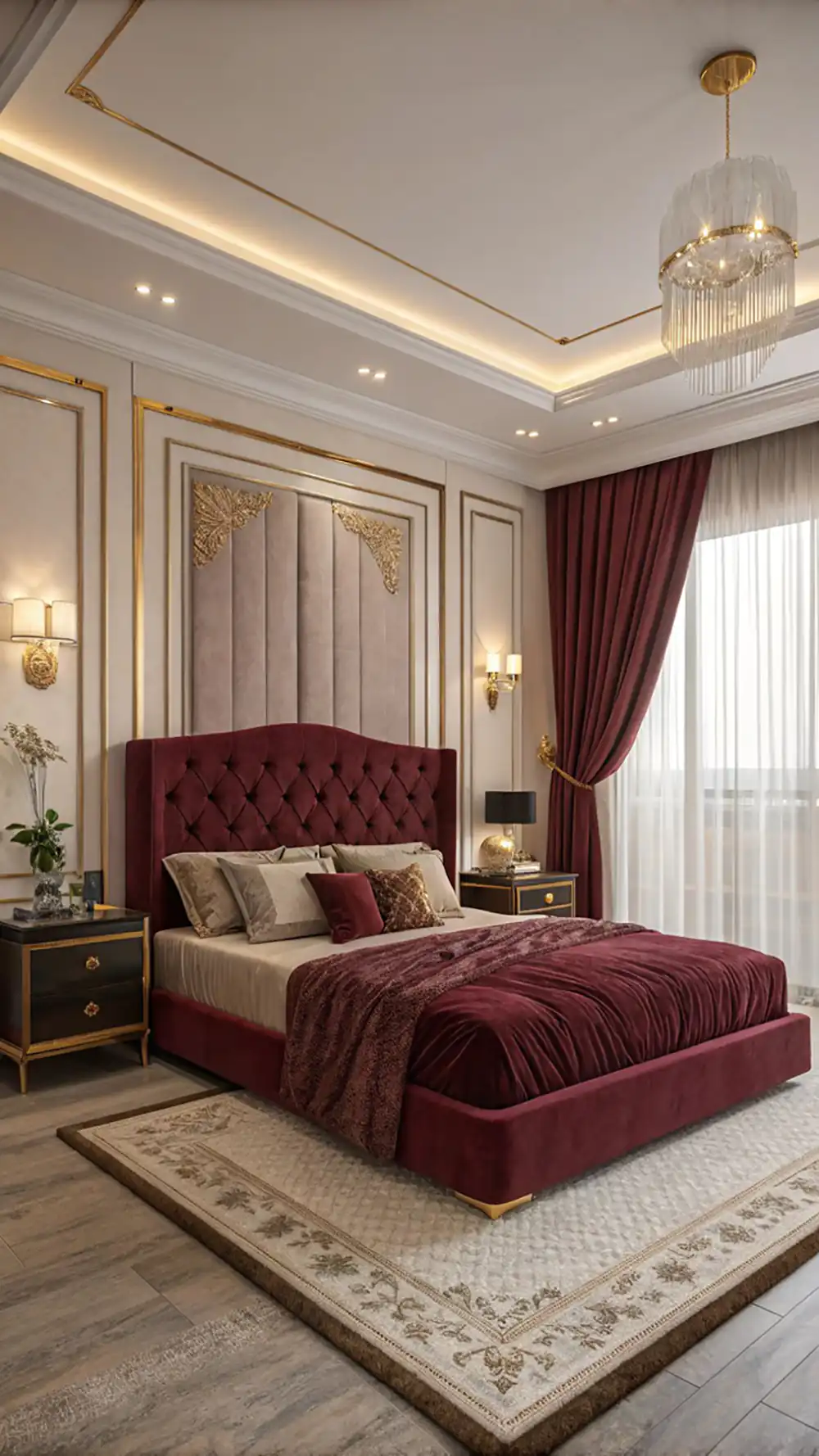 چیدمان تخت در اتاق خواب
