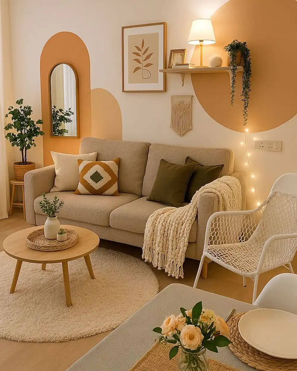 دکور ساده و شیک برای پذیرایی کوچک
