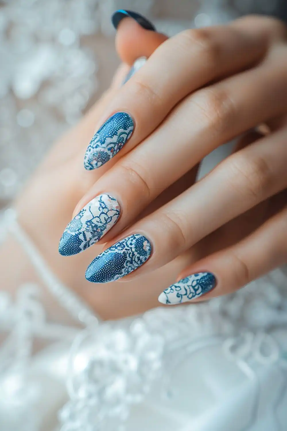 لاک آبی عروس