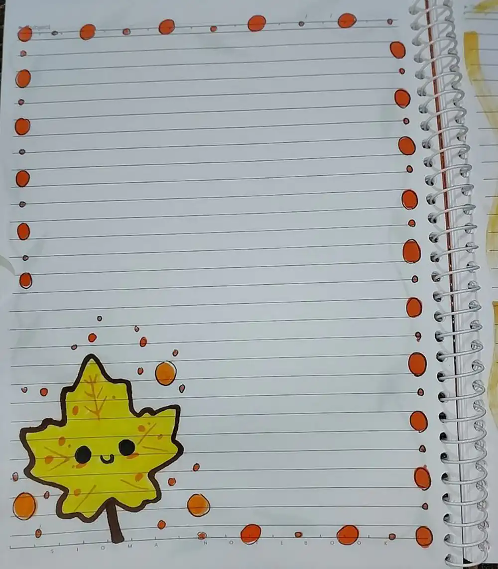 نقاشی دفتر مشق ساده