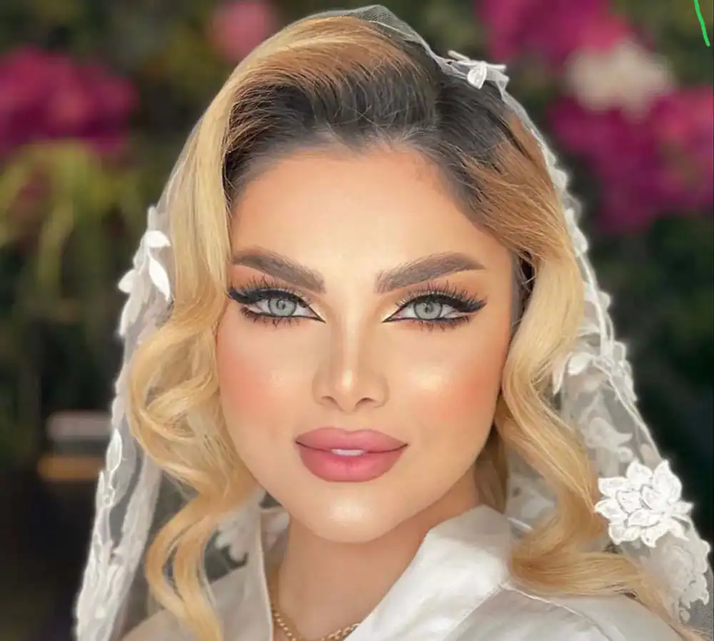شینیون عروس برای صورت گرد