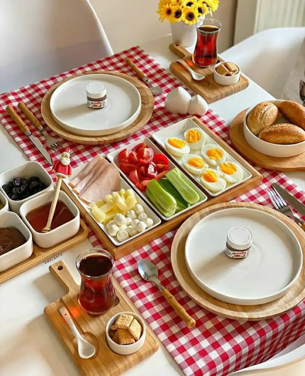 سفره صبحانه رمانتیک