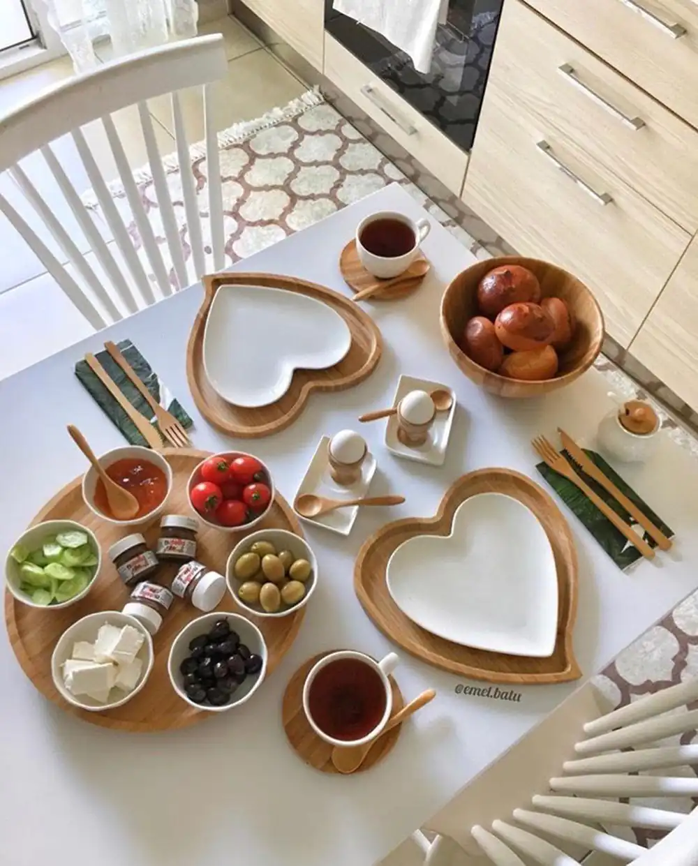 سفره صبحانه رمانتیک
