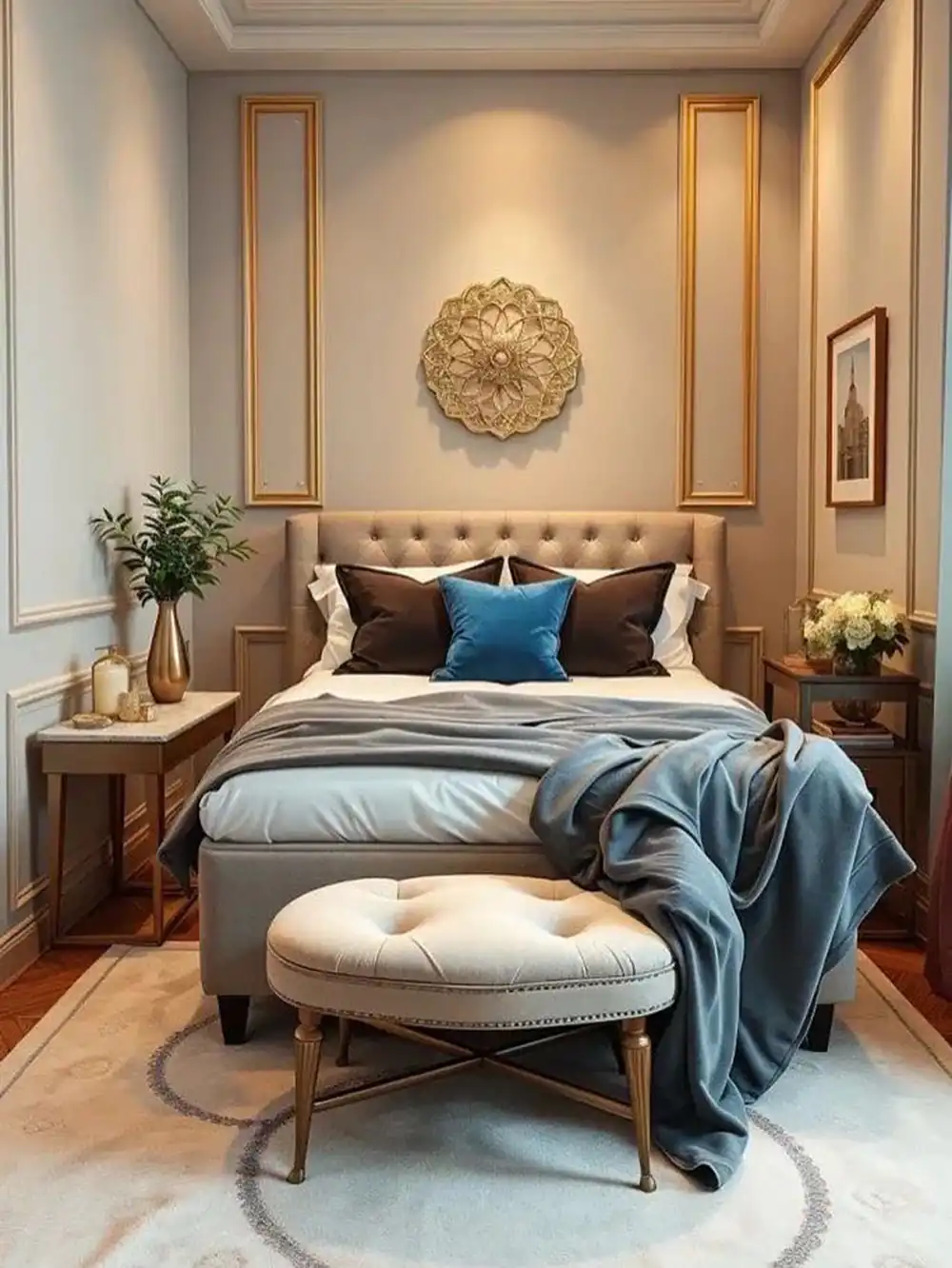 چیدمان تخت خواب