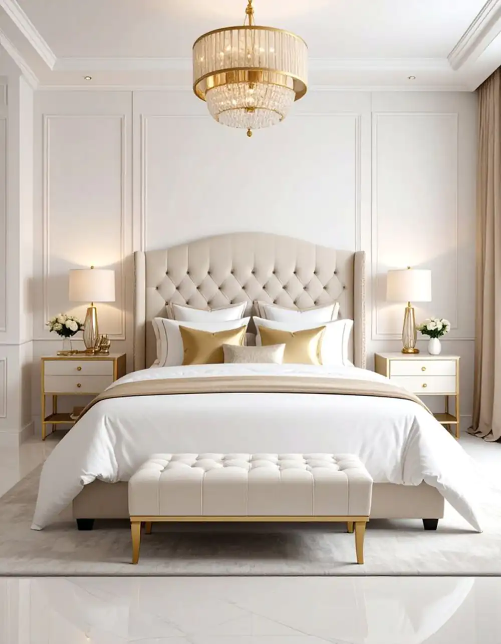 چیدمان تخت خواب