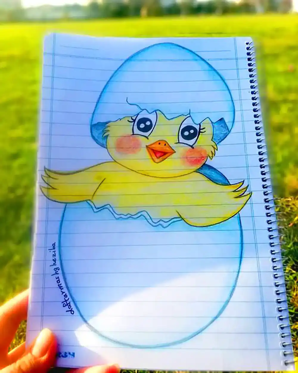 نقاشی فانتزی برای دفتر مشق