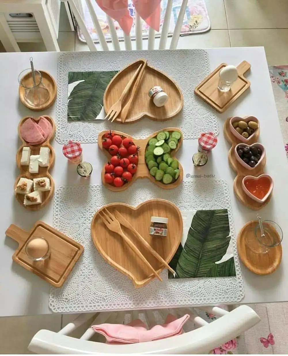 دیزاین صبحانه عاشقانه