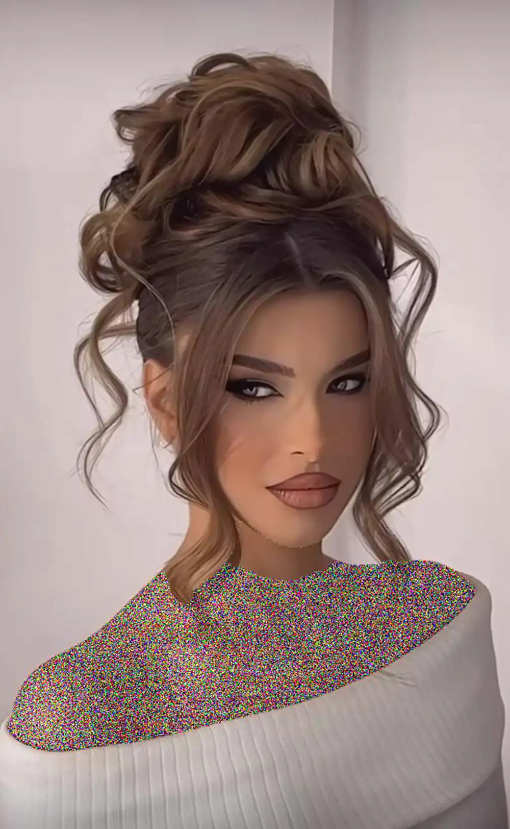 مدل موی بسته شلخته