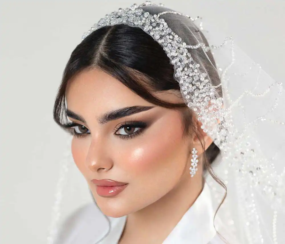 مدل مو عروس با تاج