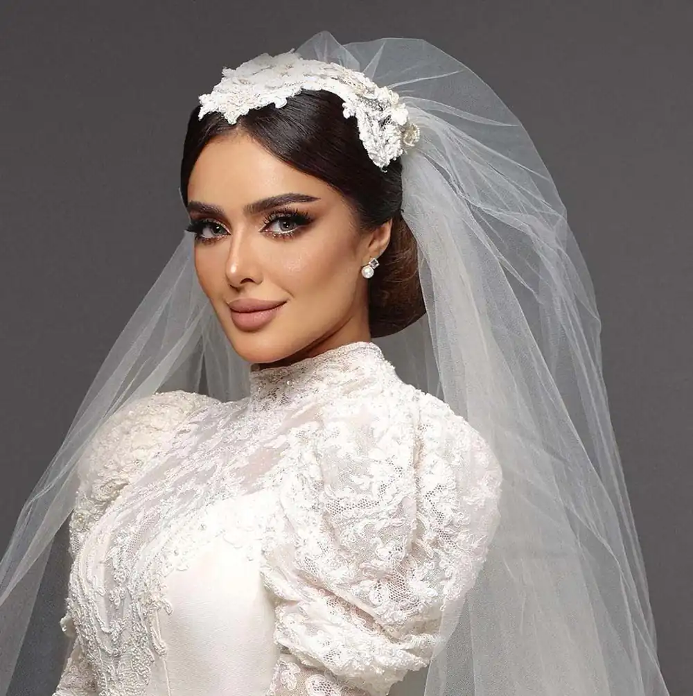 مدل مو عروس با تاج