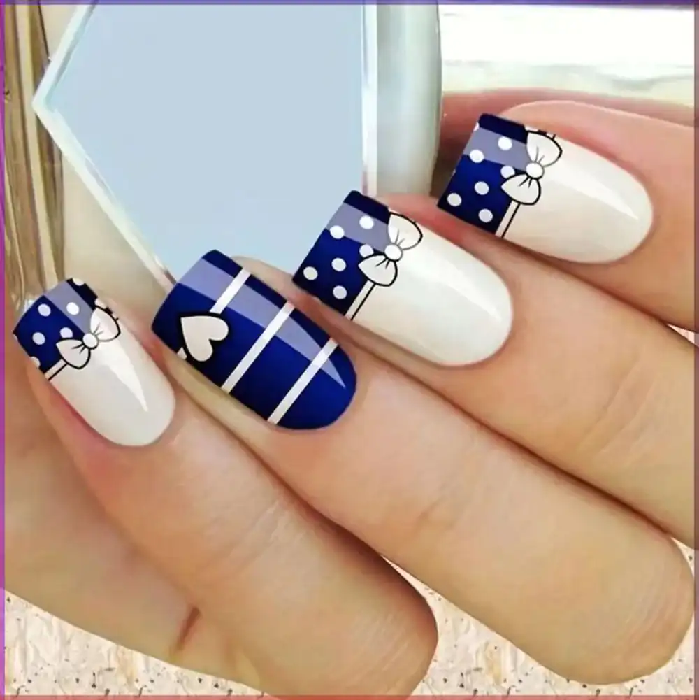 ناخن آبی کاربنی