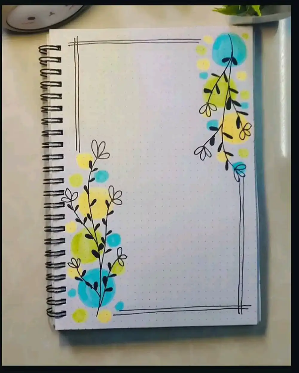 نقاشی برای حاشیه دفتر مشق