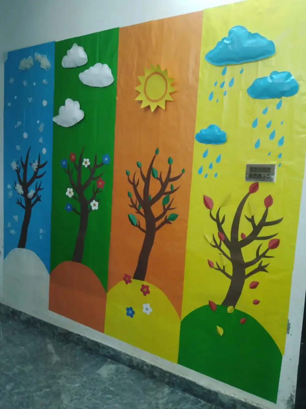 کاردستی چهار فصل برای کلاس اول