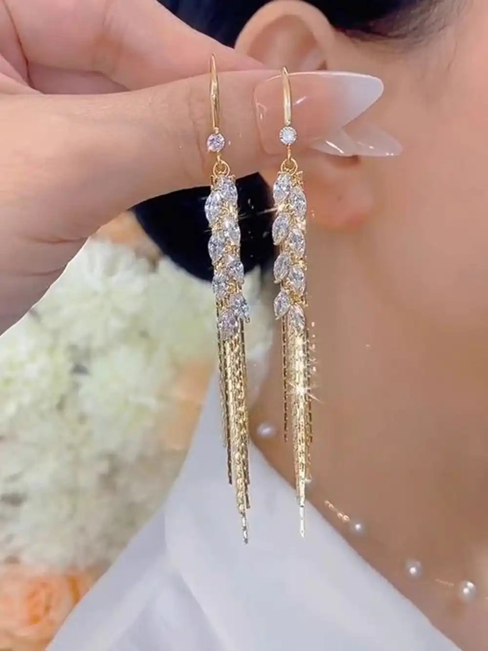 گوشواره آویز طلا
