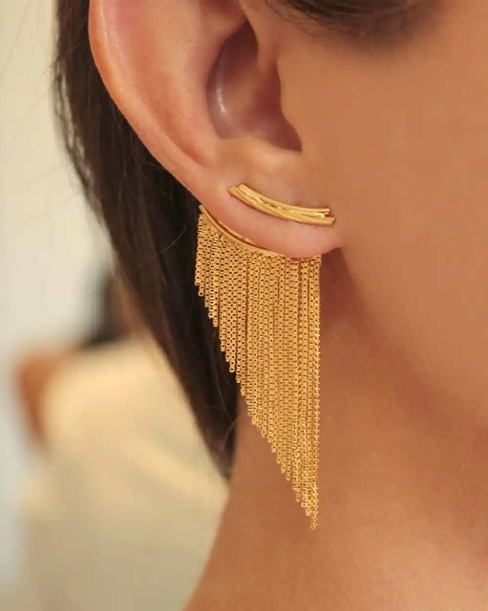 گوشواره آویز طلا