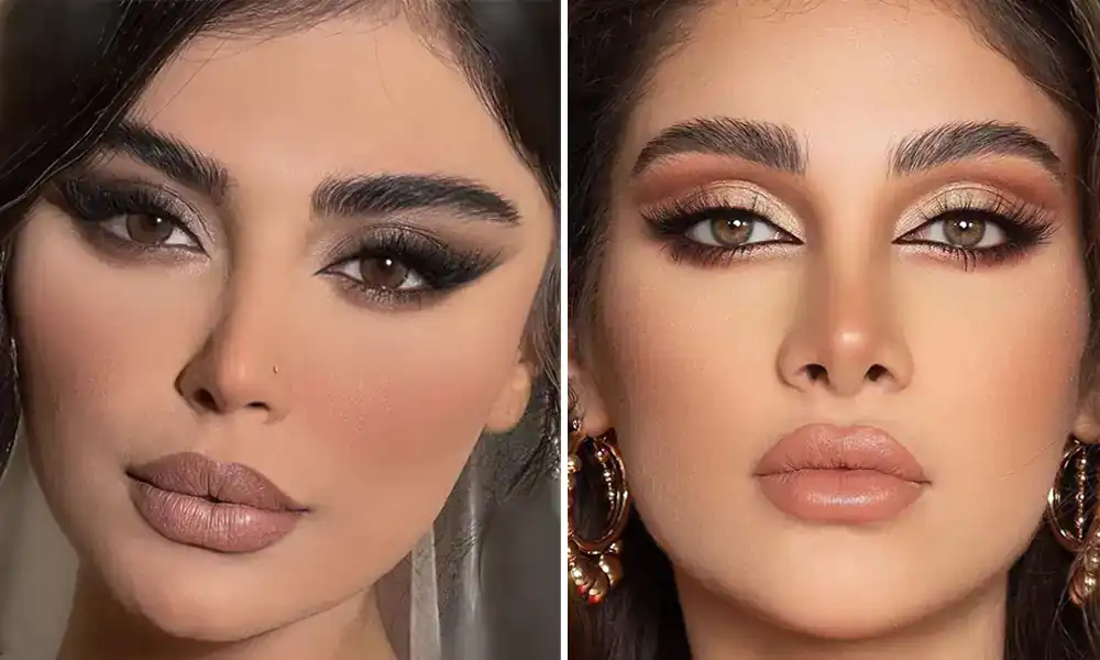 آرایش قهوه ای لایت