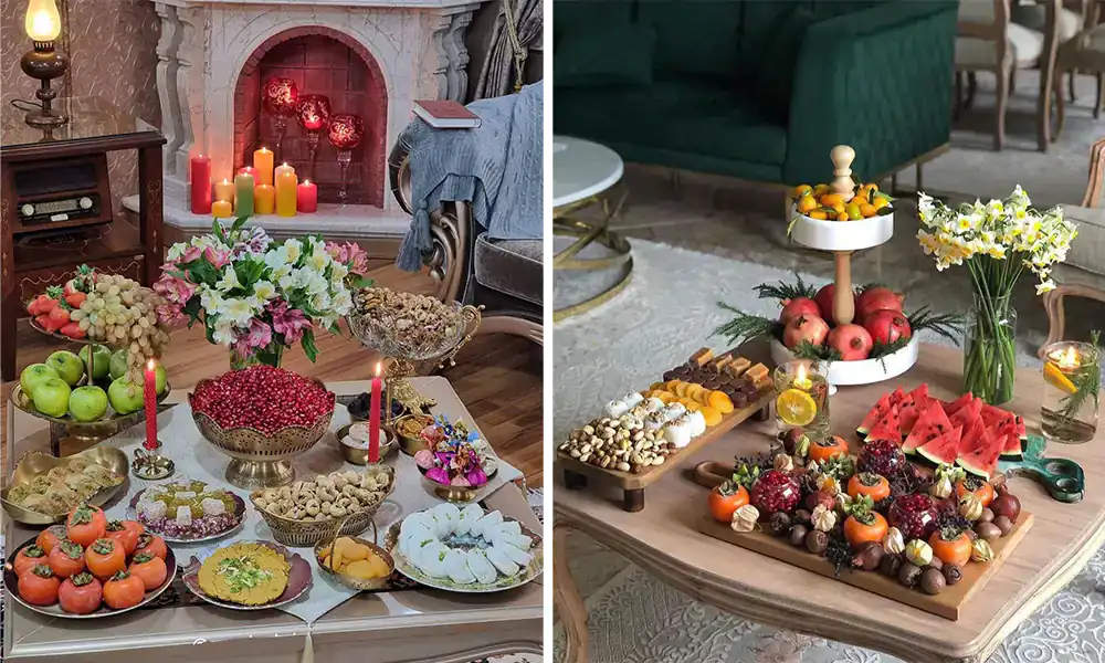 عکس سفره شب یلدا