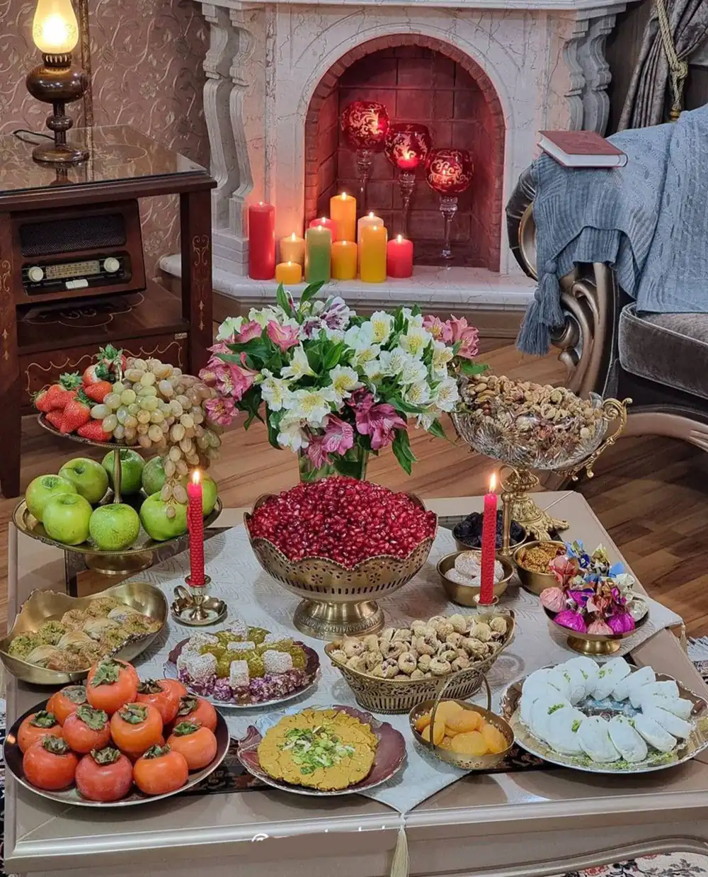 عکس سفره شب یلدا