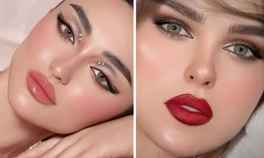 آرایش چشم و رژلب حرفه‌ای